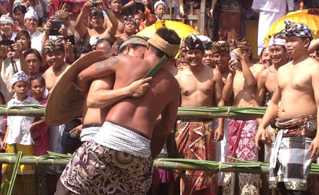 Two person fighting in Mekare-Kare