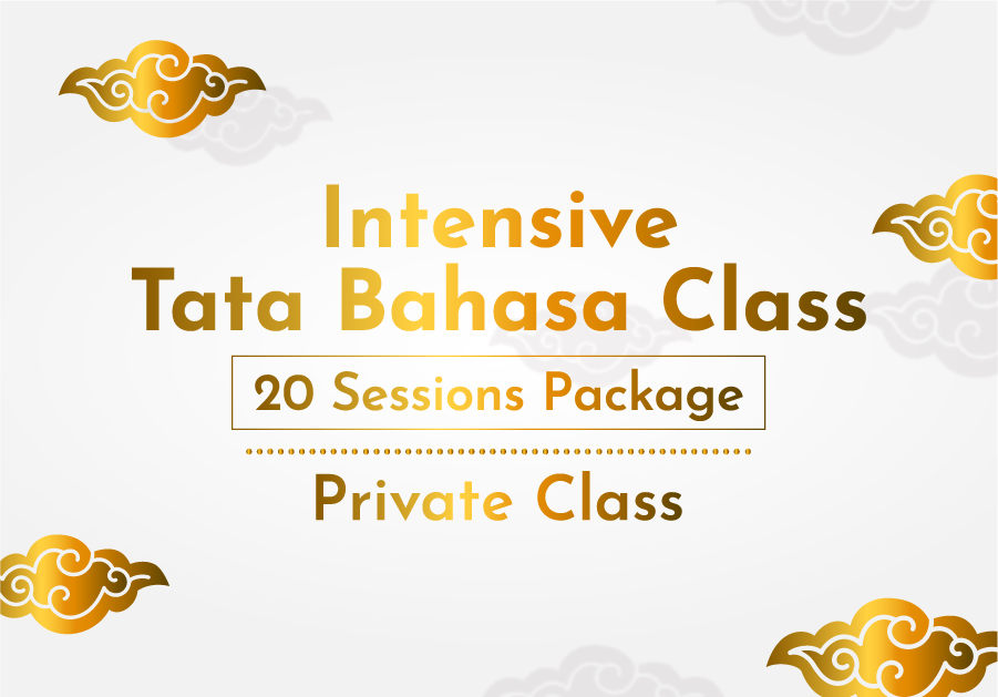 Intensive Tata Bahasa Class – 20 Sessions – Private Class